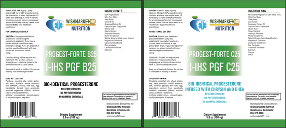 PROGEST-FORTE  USP PROGESTERONE (WILD YAM EXTRACT) WITH DHEA AND CHRYSIN
